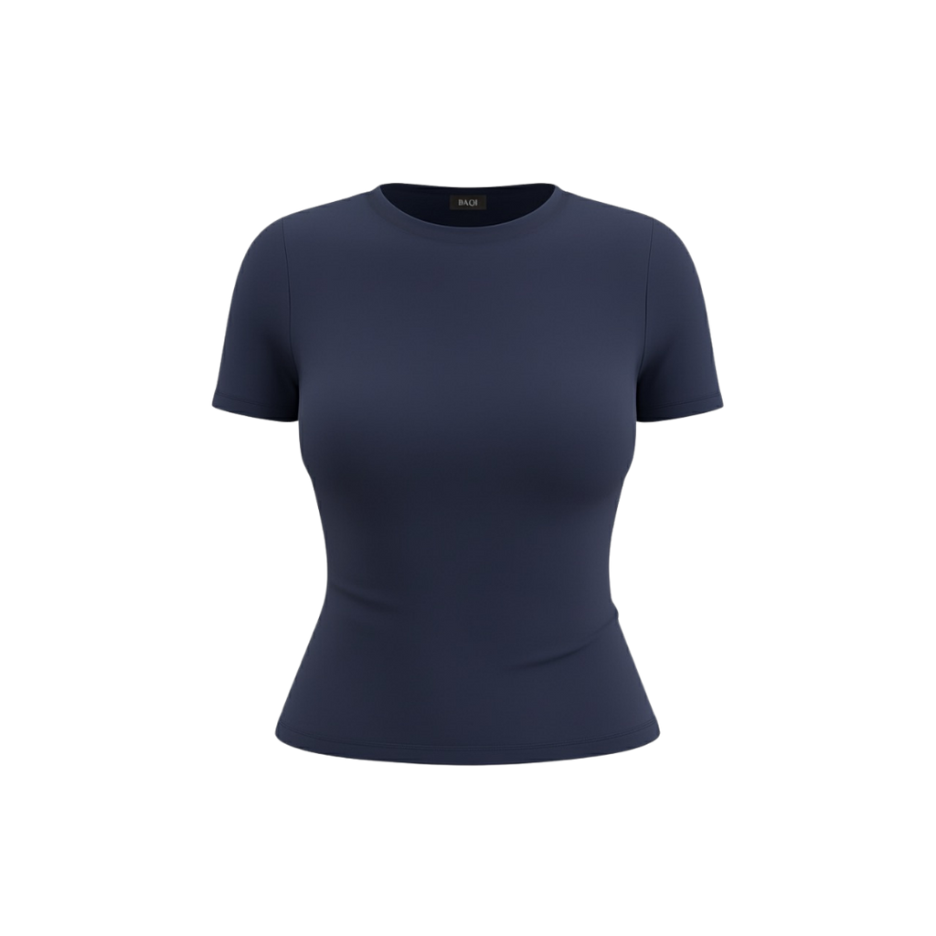 BAQI Signature Baby Crew Mid Length Short Sleeves