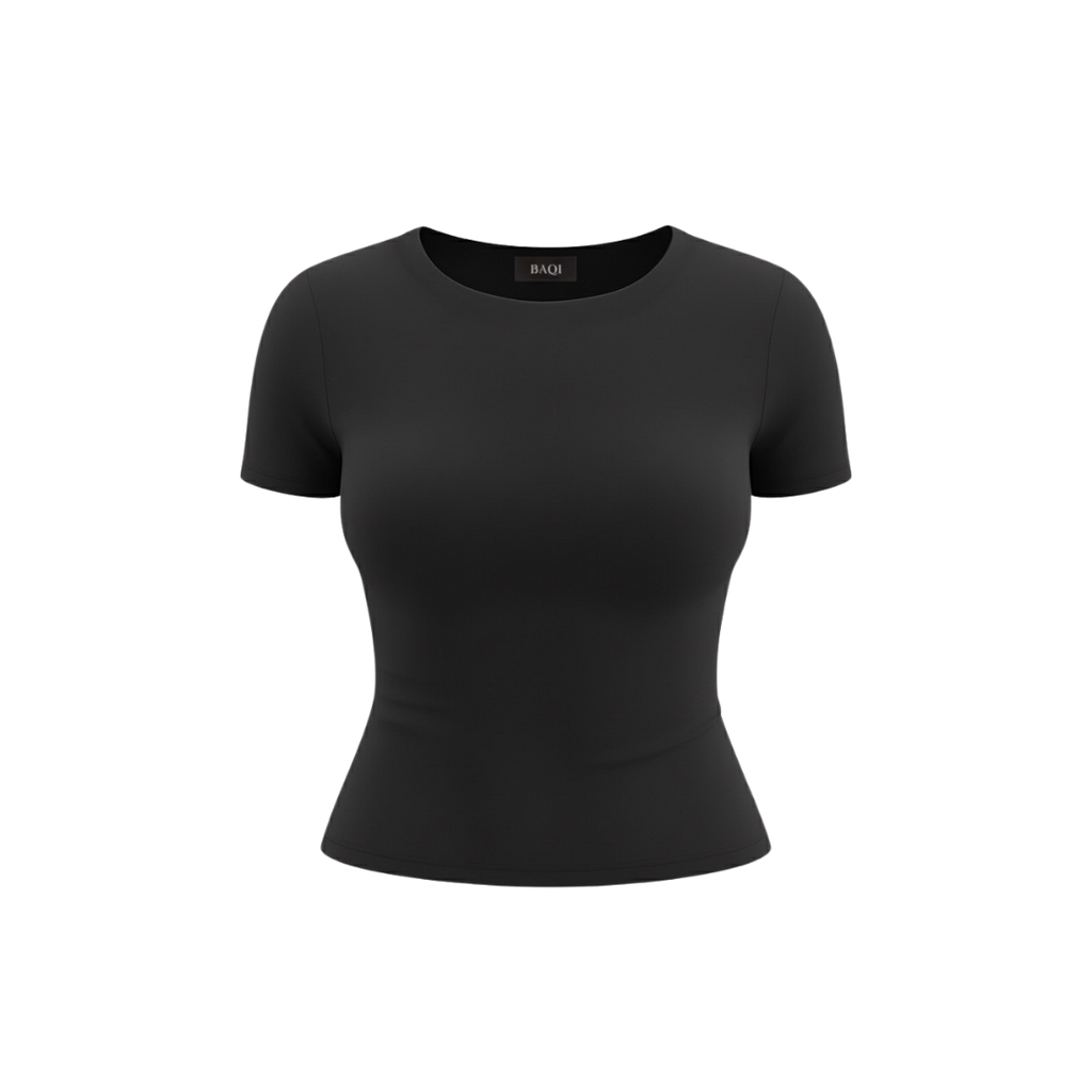 BAQI Signature Anna Round Neck Short Sleeves Basic Tshirt