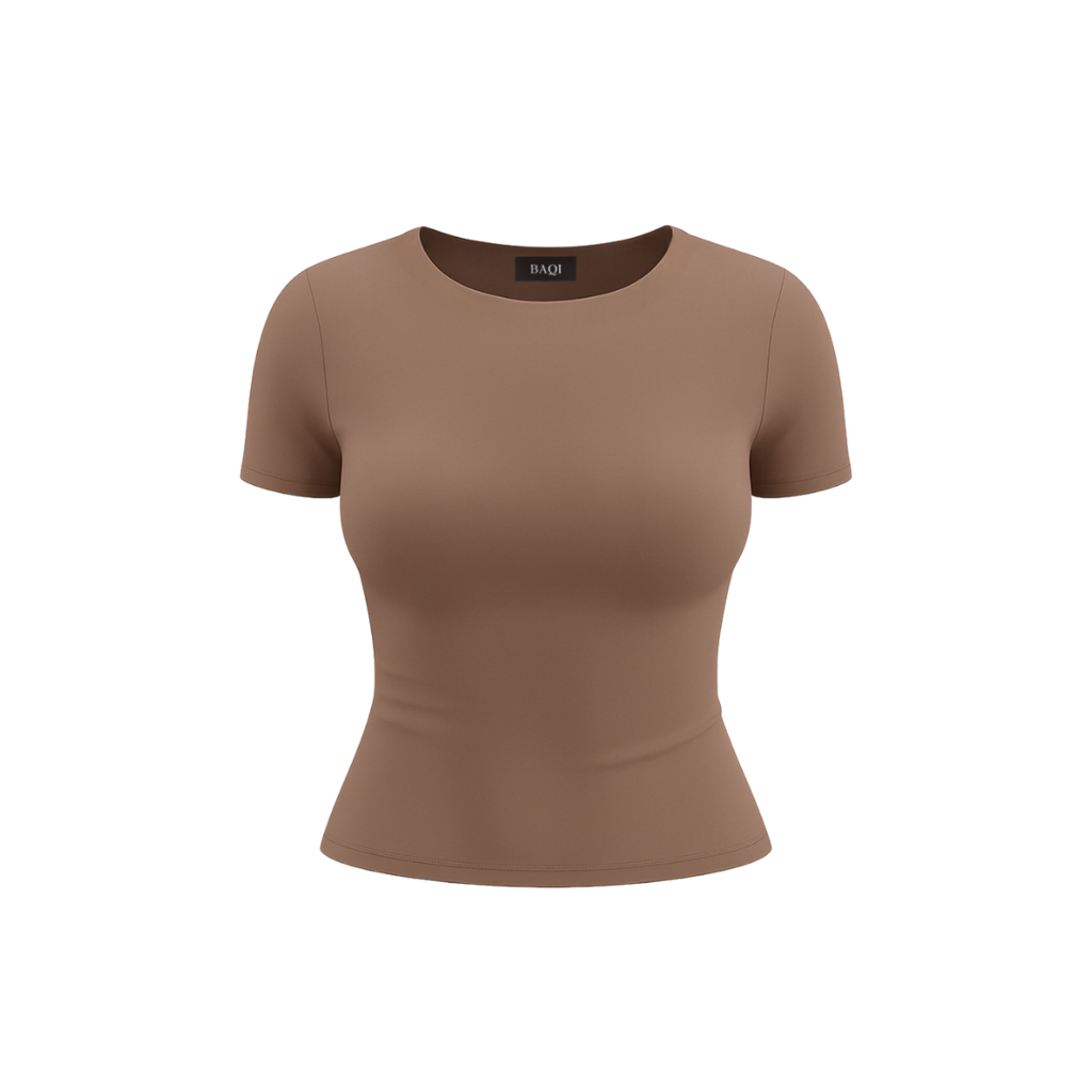 BAQI Signature Anna Round Neck Short Sleeves Basic Tshirt
