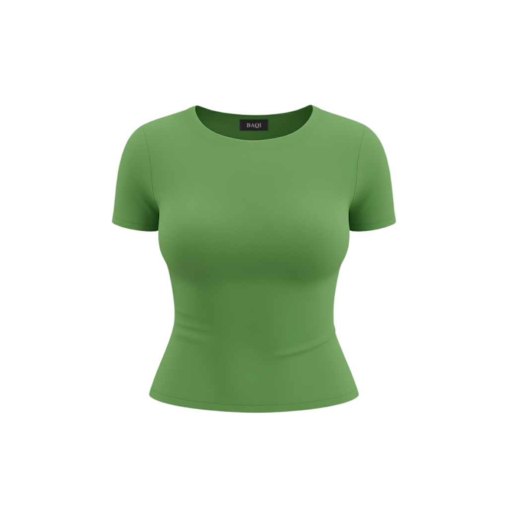 BAQI Signature Anna Round Neck Short Sleeves Basic Tshirt