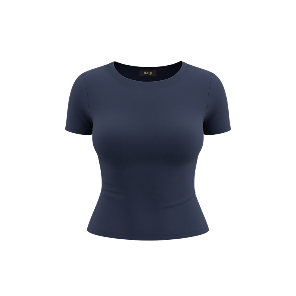 BAQI Signature Anna Round Neck Short Sleeves Basic Tshirt