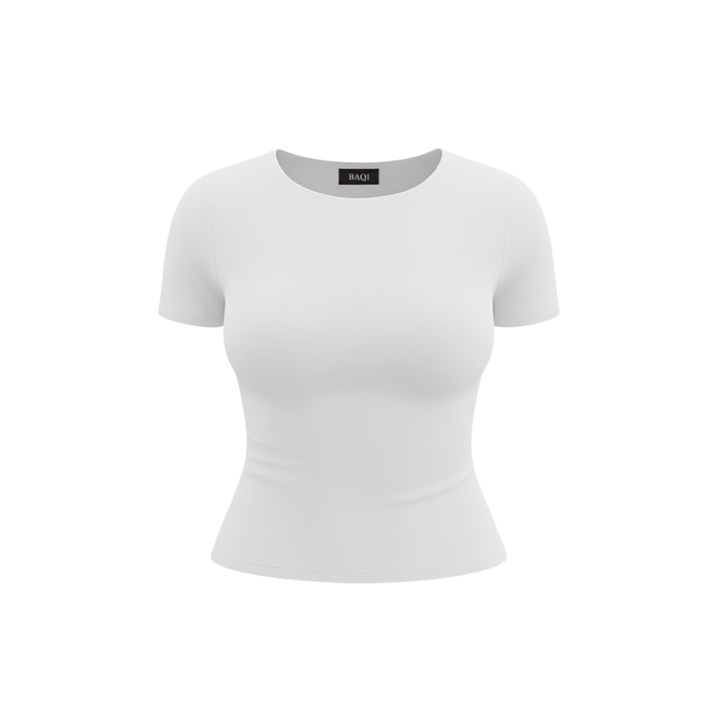 BAQI Signature Anna Round Neck Short Sleeves Basic Tshirt