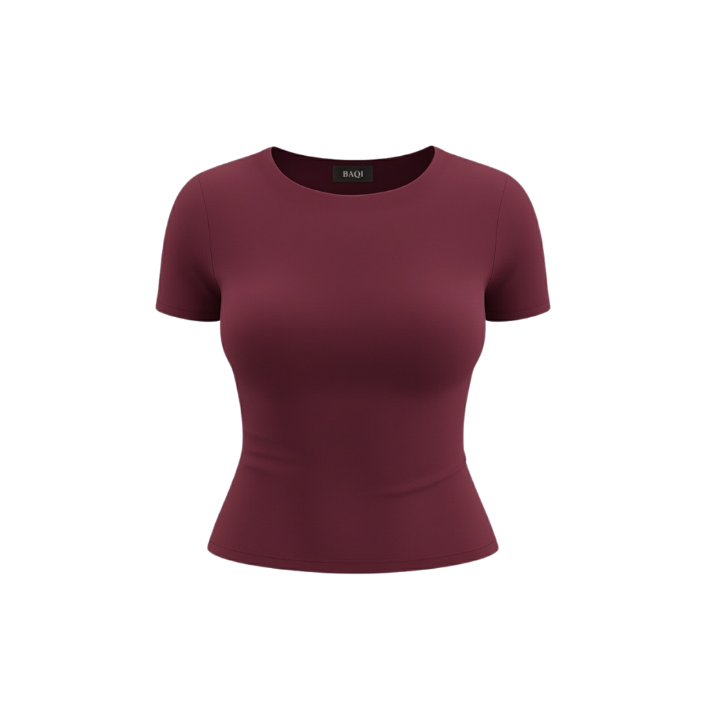 BAQI Signature Anna Round Neck Short Sleeves Basic Tshirt