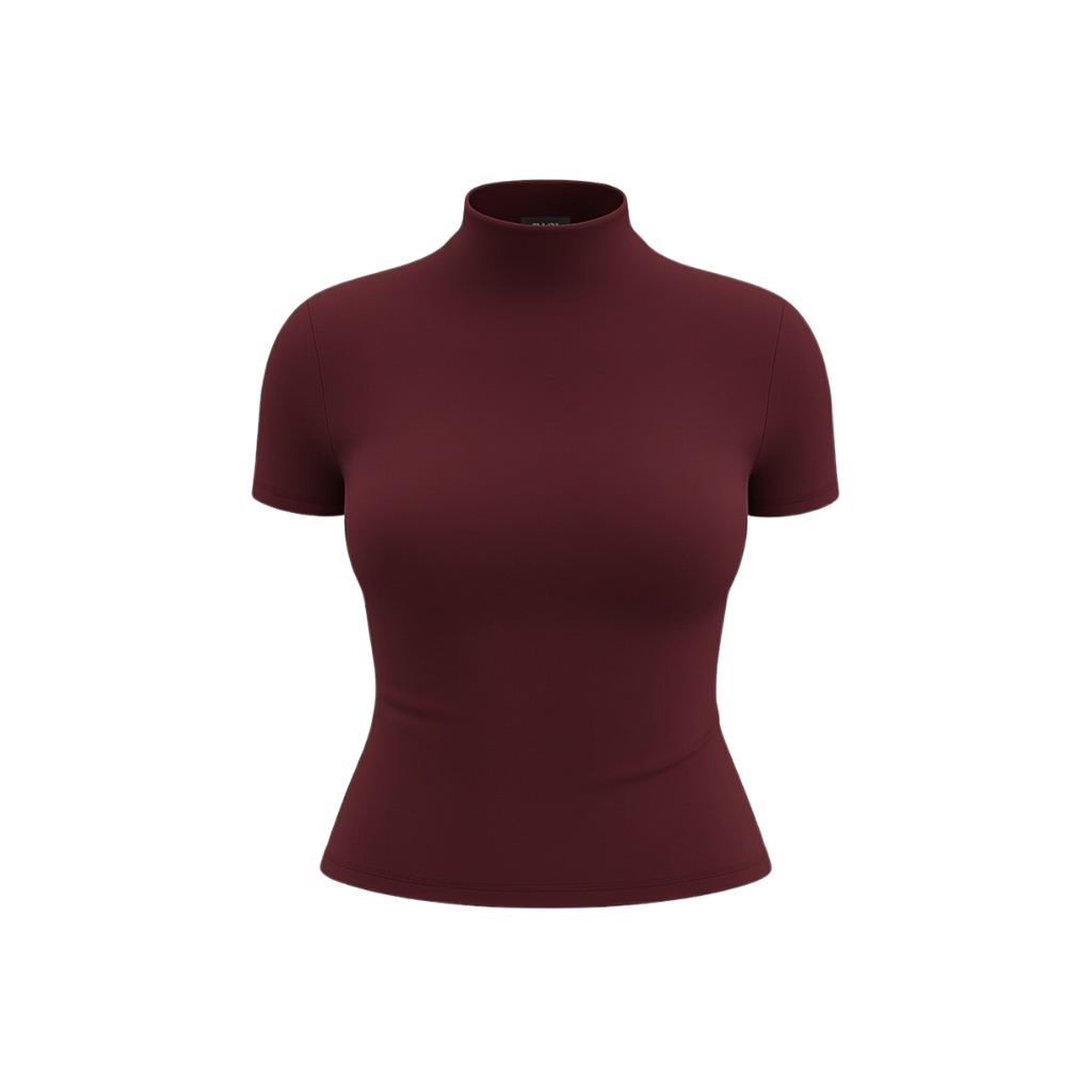 (CURVES) BAQI Signature Seamless Turtleneck Top
