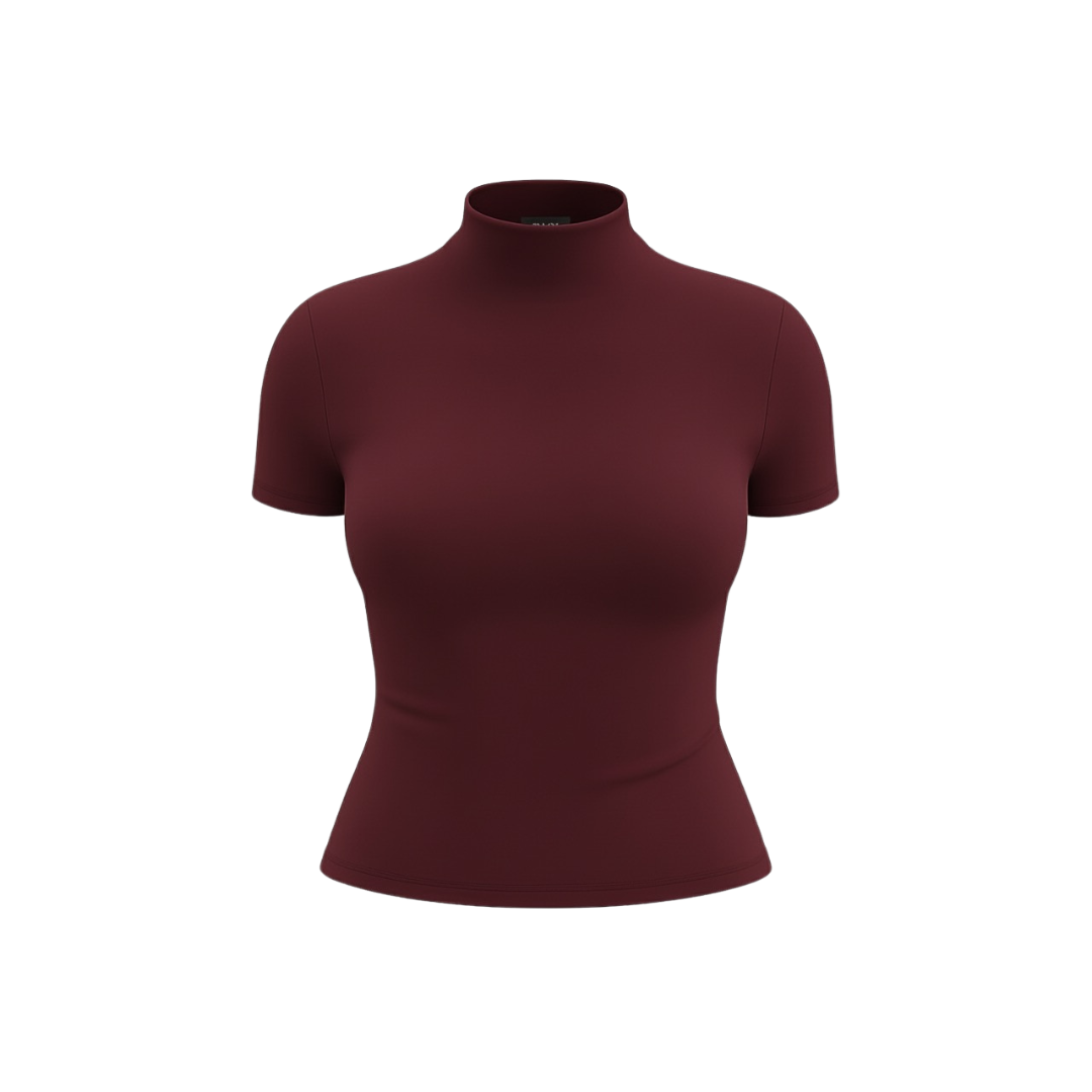 (CURVES) BAQI Signature Seamless Turtleneck Top