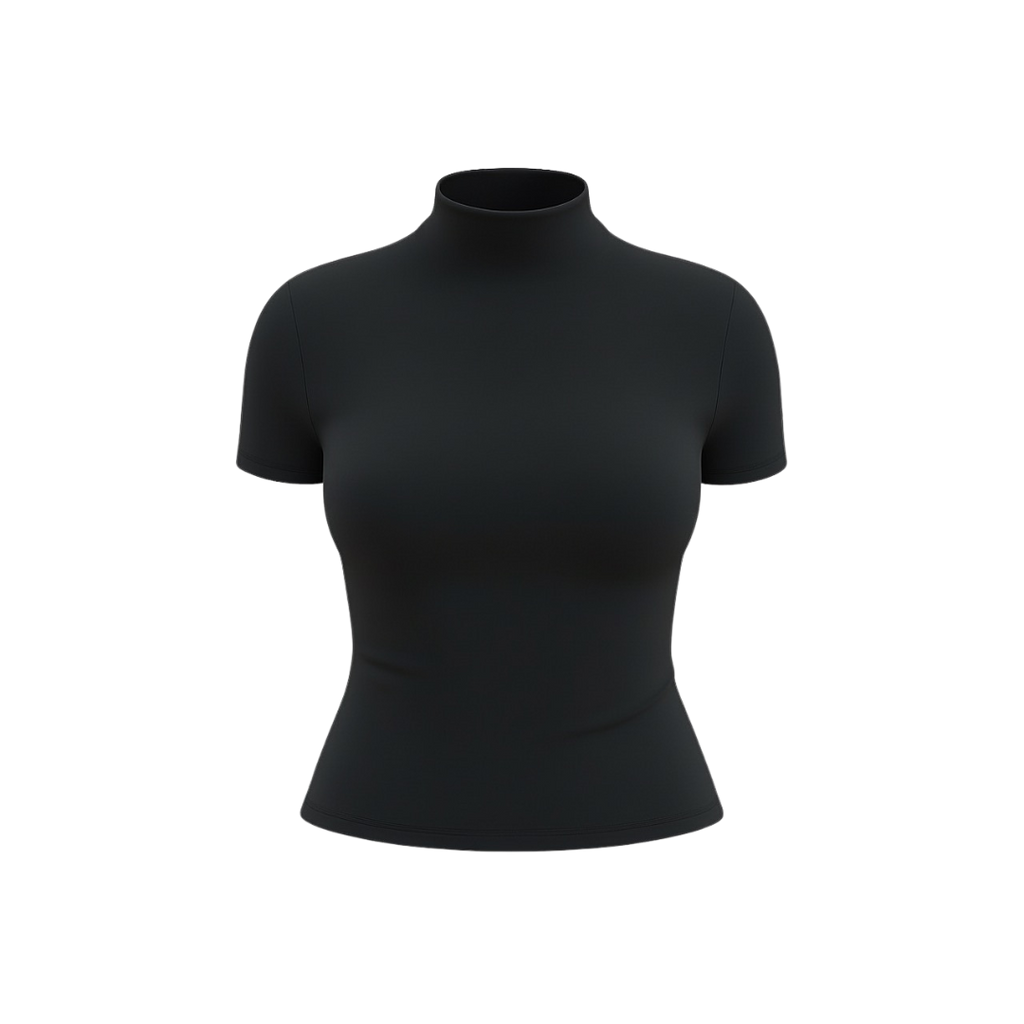 (CURVES) BAQI Signature Seamless Turtleneck Top