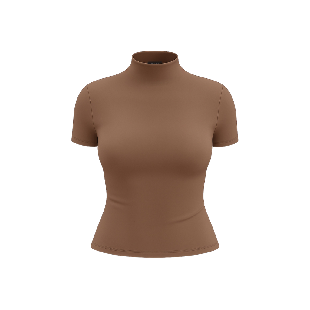 (CURVES) BAQI Signature Seamless Turtleneck Top