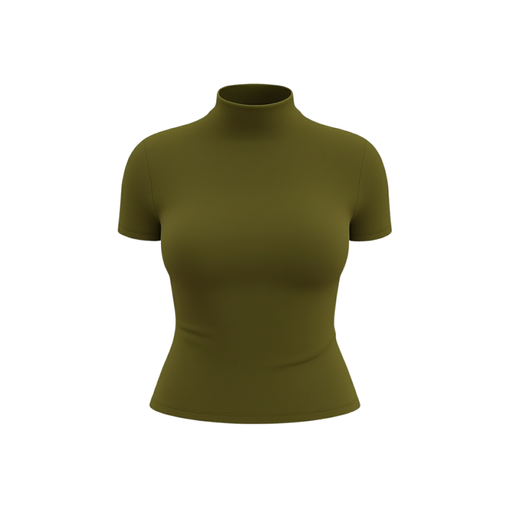 (CURVES) BAQI Signature Seamless Turtleneck Top