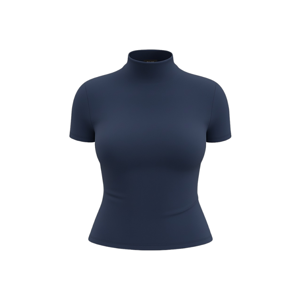 (CURVES) BAQI Signature Seamless Turtleneck Top