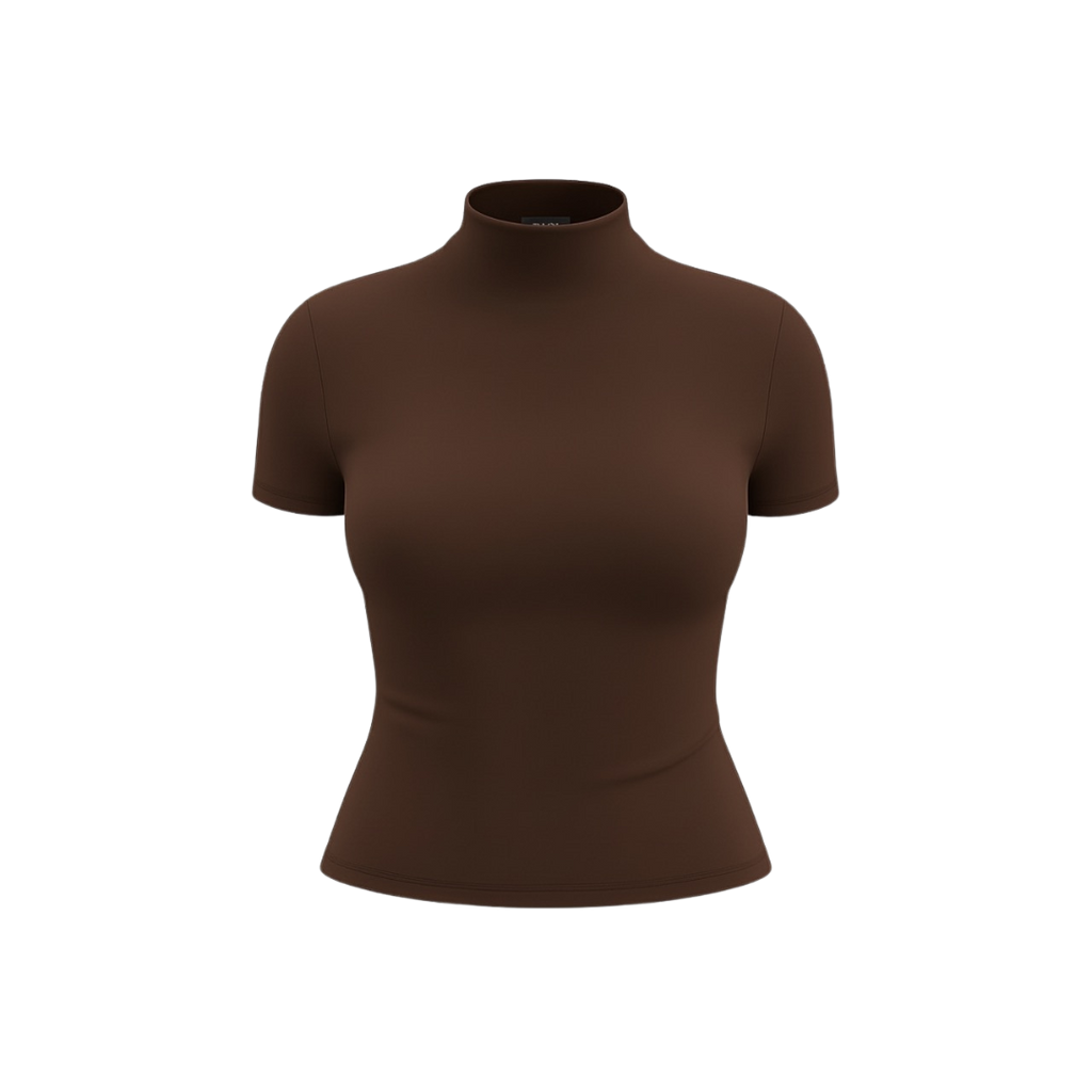 (CURVES) BAQI Signature Seamless Turtleneck Top