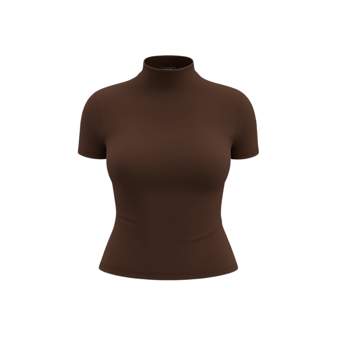 (CURVES) BAQI Signature Seamless Turtleneck Top