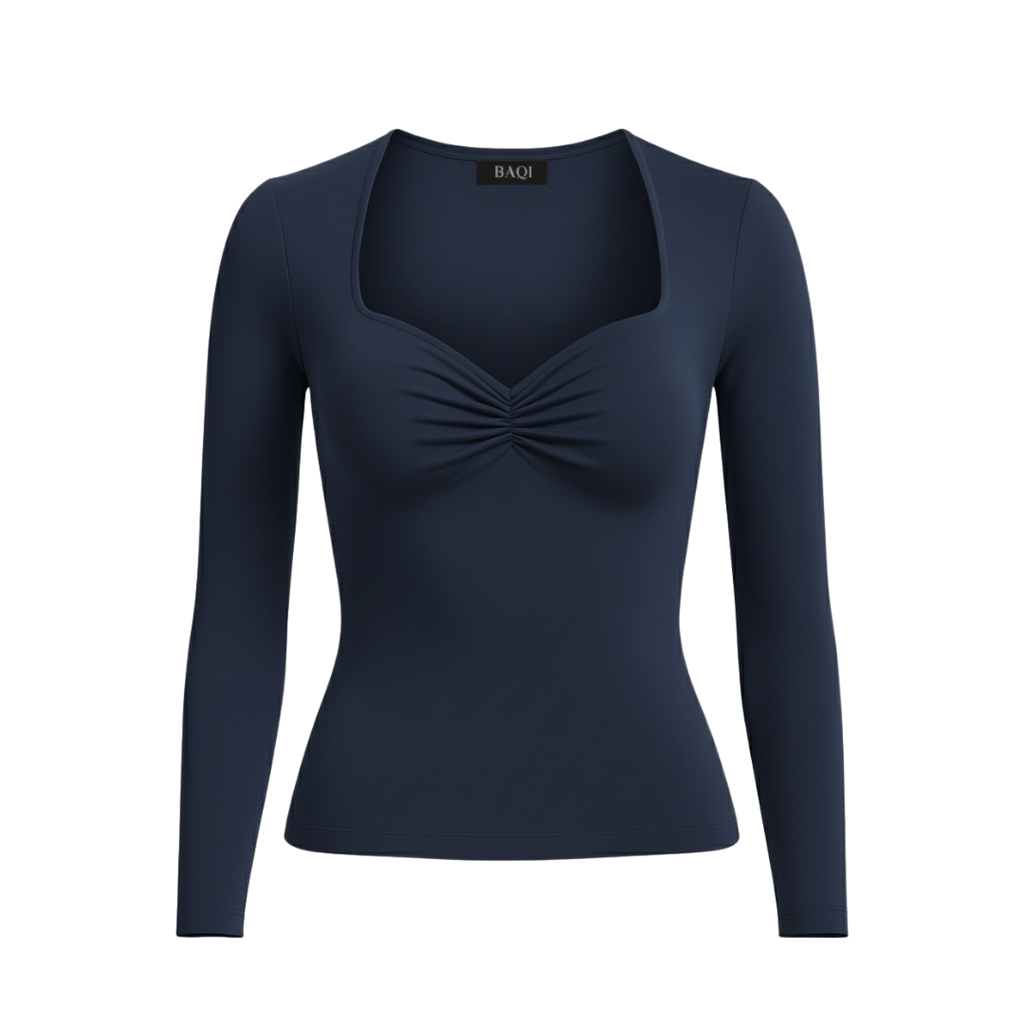 (Curves) BAQI Signature Tatianna Longsleeves Sweetheart Neckline