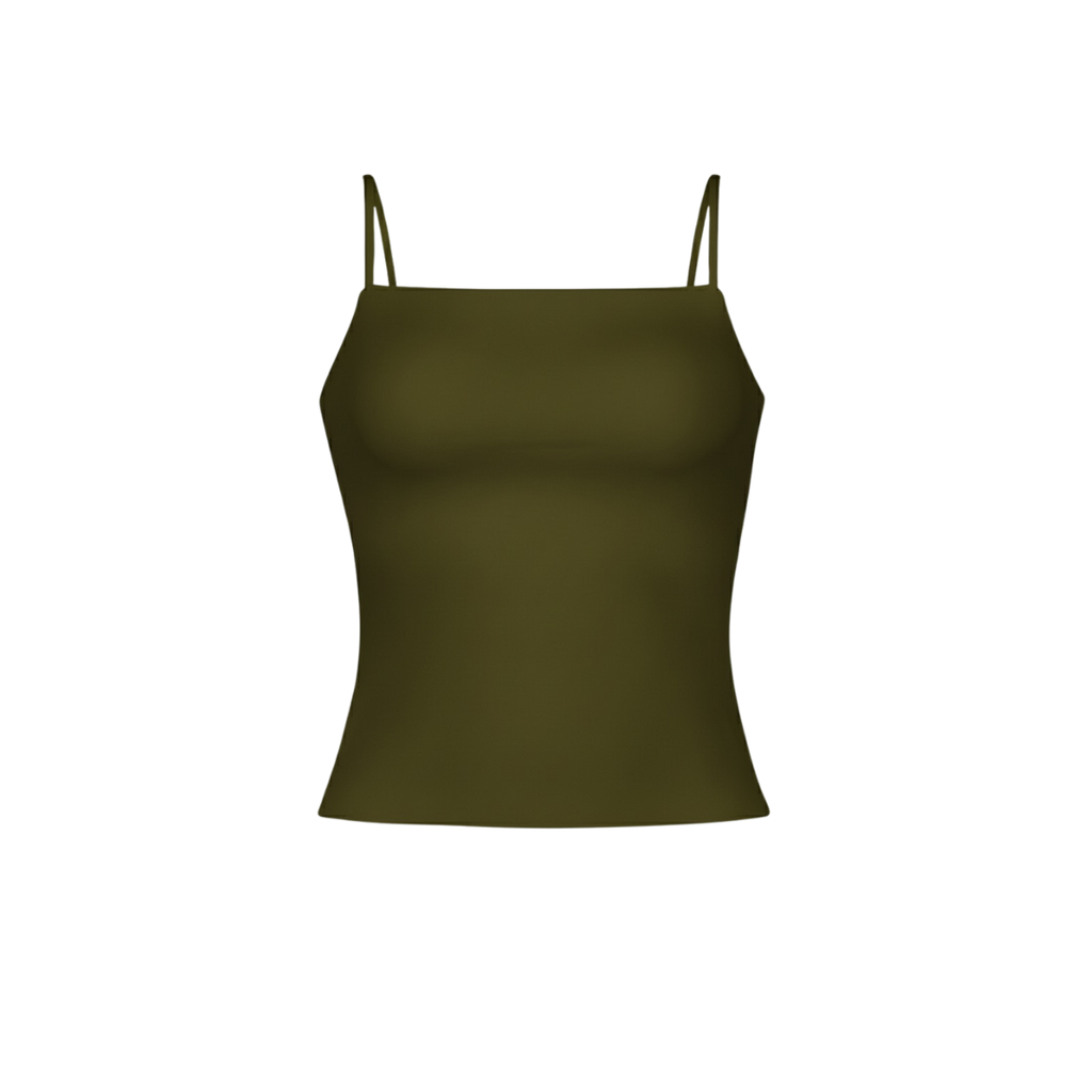 (Curves) BAQI Signature Selena Spaghetti Tank Top