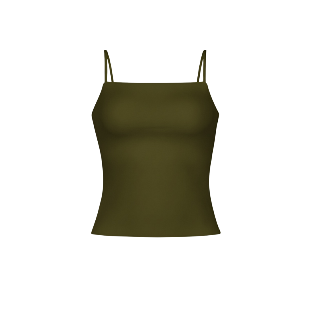 (Curves) BAQI Spaghetti Tank Top