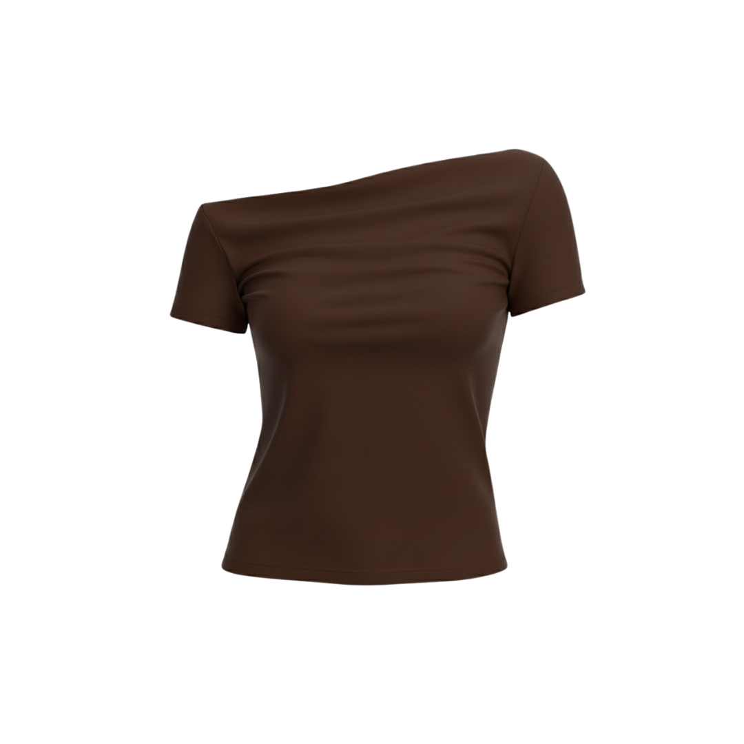 (Curves) BAQI Signature Ivanka Off Shoulder Sheer Top