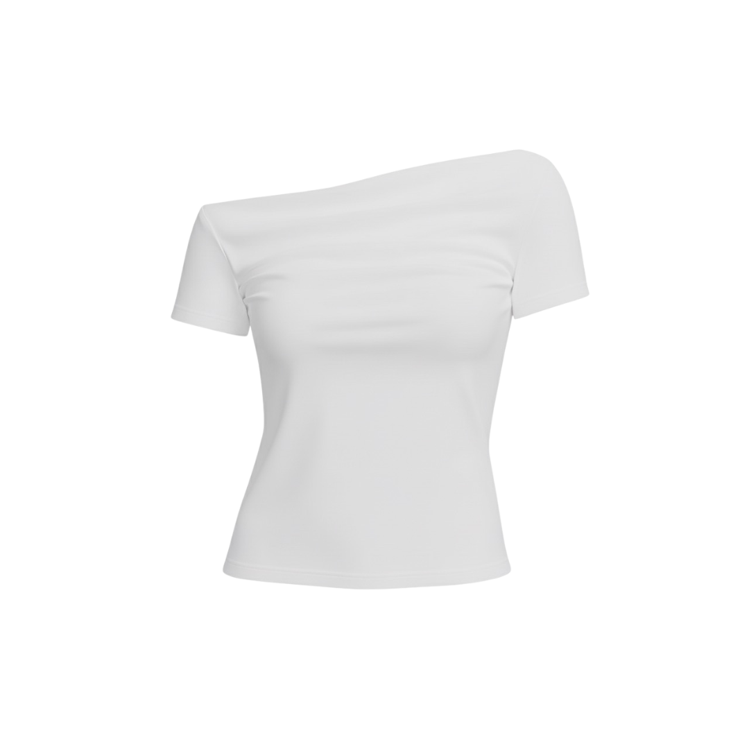 (Curves) BAQI Signature Ivanka Off Shoulder Sheer Top