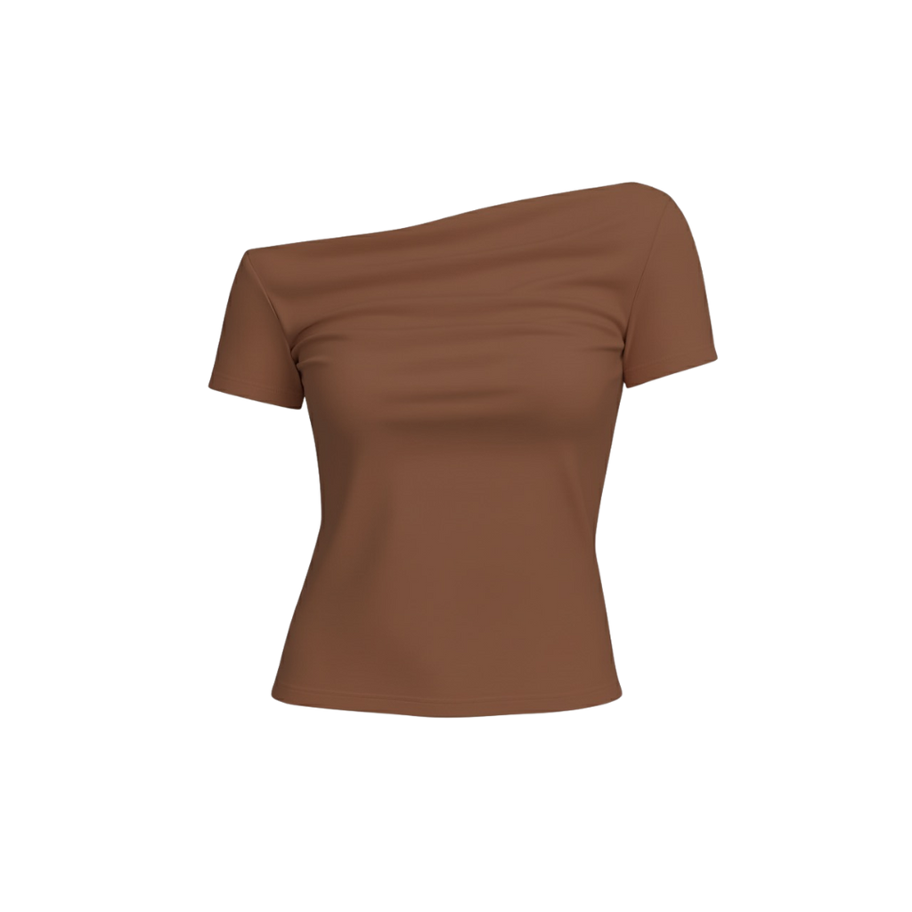 (Curves) BAQI Signature Ivanka Off Shoulder Sheer Top