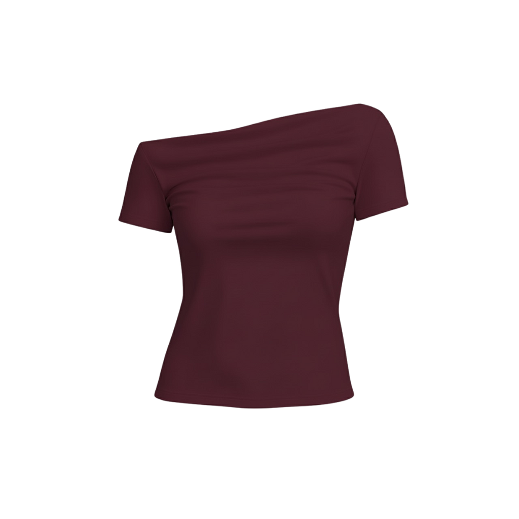 (Curves) BAQI Signature Ivanka Off Shoulder Sheer Top