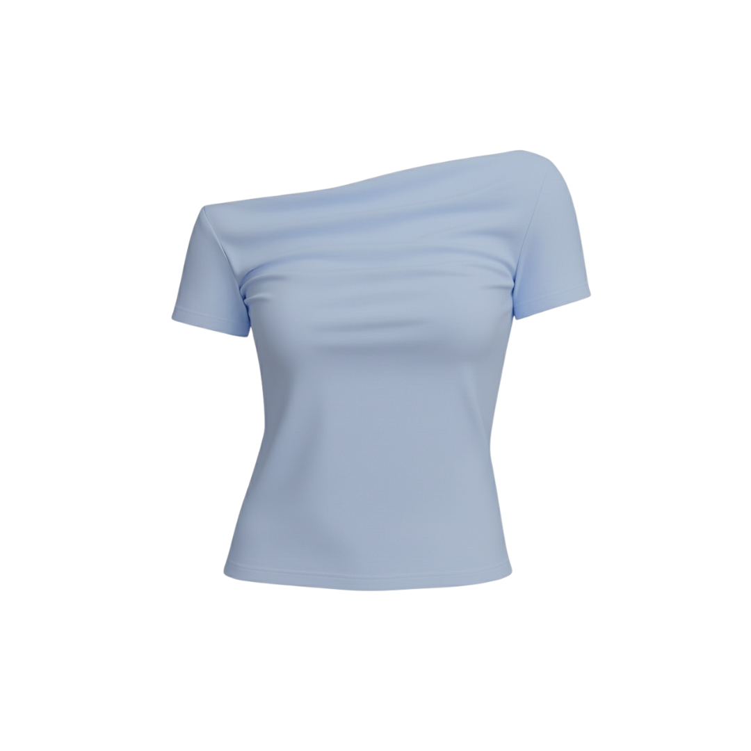 (Curves) BAQI Signature Ivanka Off Shoulder Sheer Top