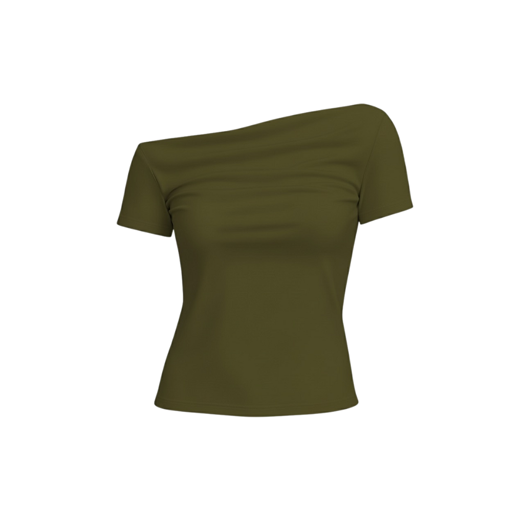 (Curves) BAQI Signature Ivanka Off Shoulder Sheer Top