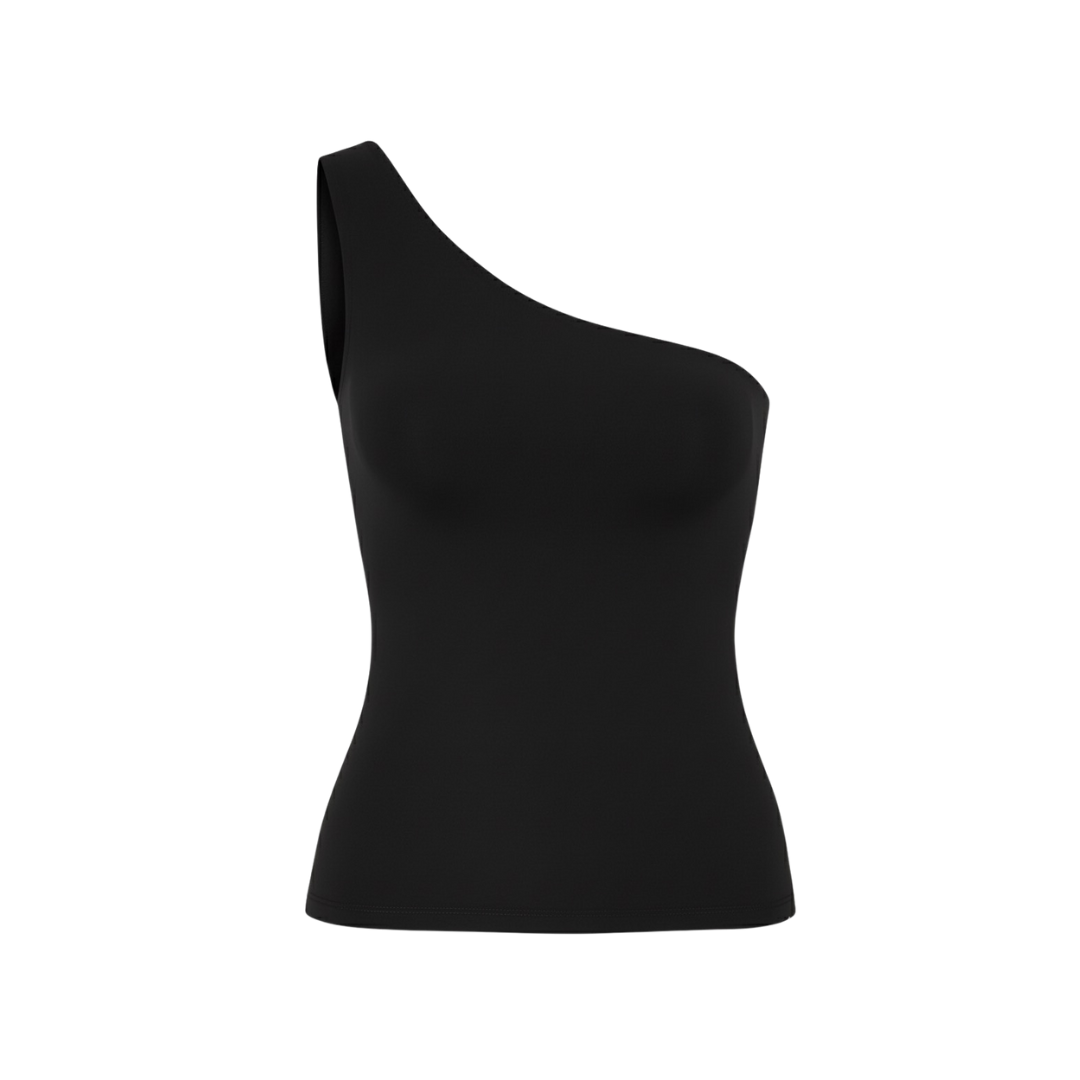 BAQI Signature Millie Asymmetrical One Shoulder Sleeveless Top