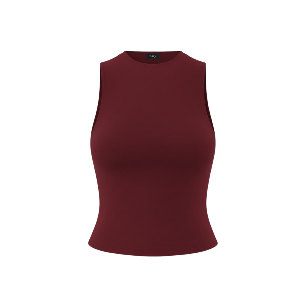 BAQI Mock Neck Sleeveless Top