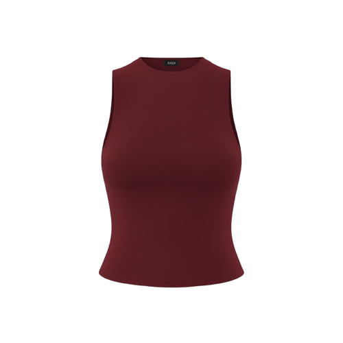 BAQI Mock Neck Sleeveless Top