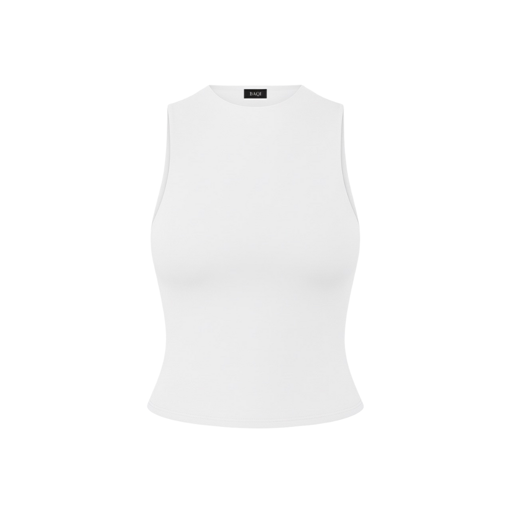 BAQI Mock Neck Sleeveless Top