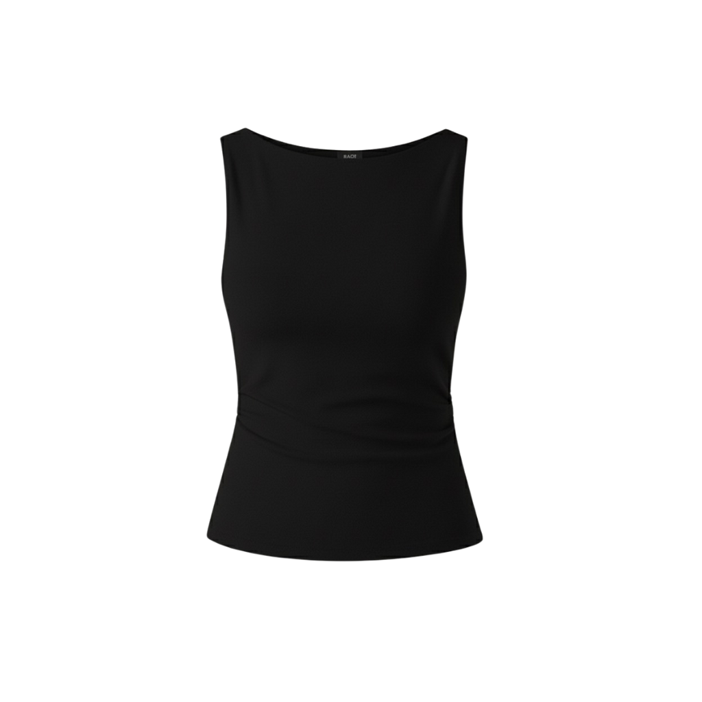 (Curves) BAQI Signature Sabrina Neckline Sleeveless Top