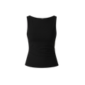 BAQI Signature Sabrina Neckline Sleeveless Top