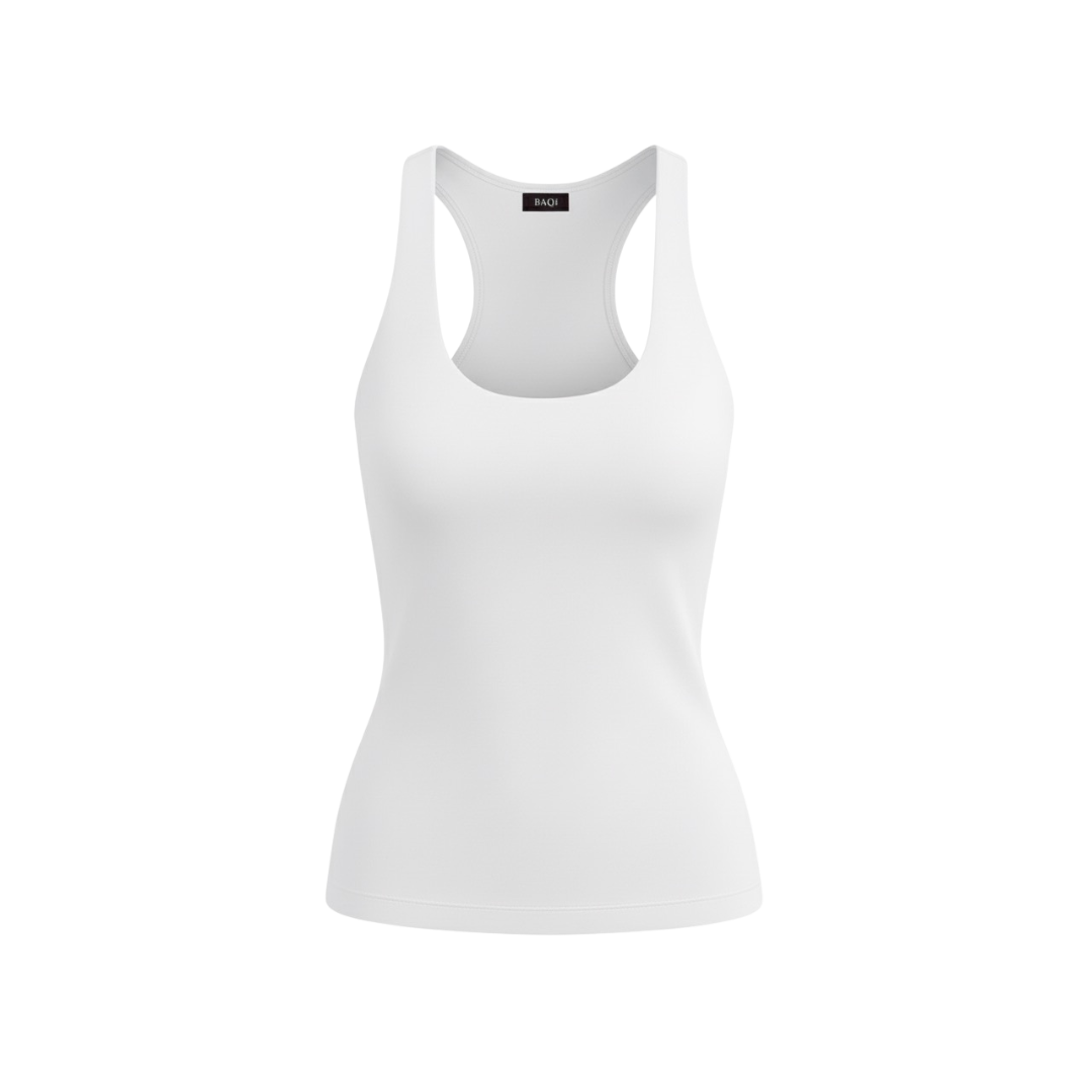 (Curves) BAQI Signature Polly Racerback Tank Top