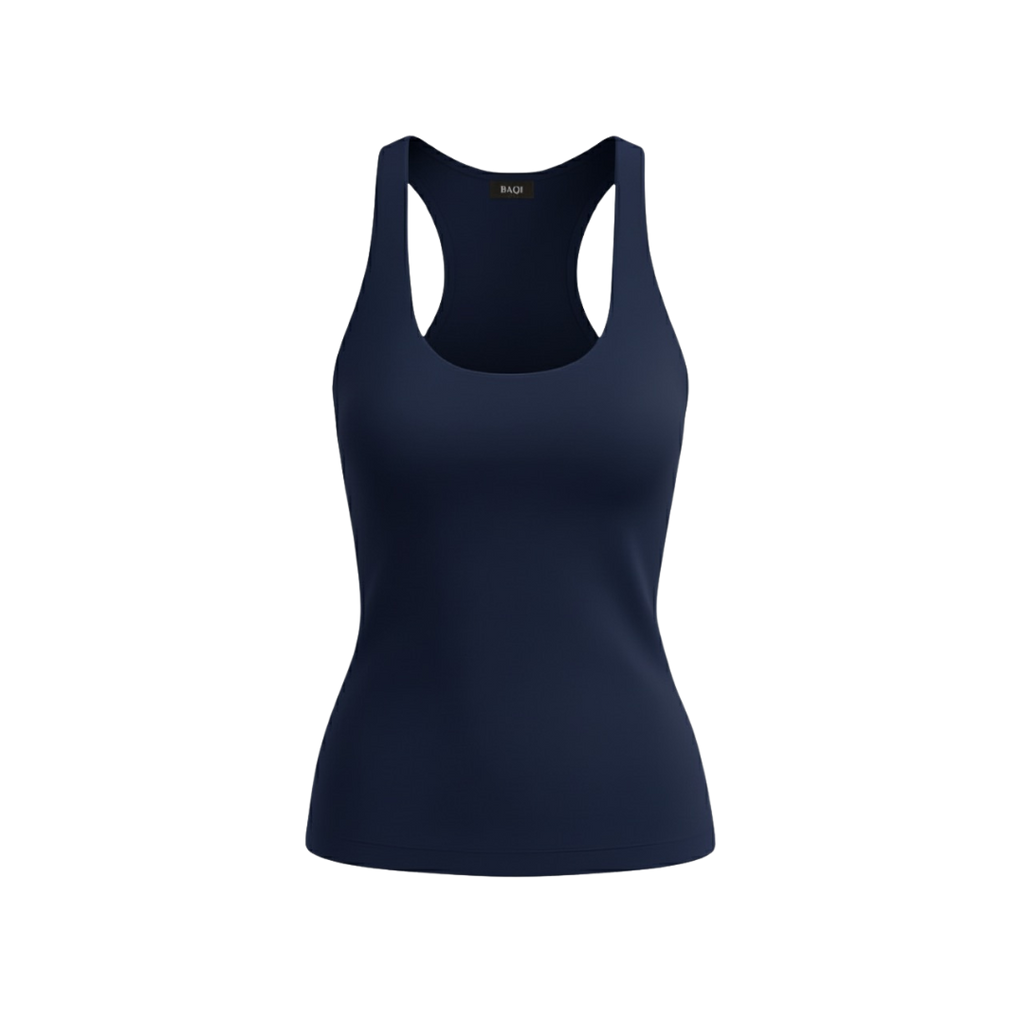 (Curves) BAQI Signature Polly Racerback Tank Top
