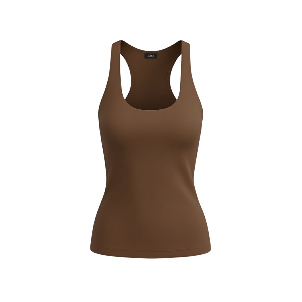 (Curves) BAQI Signature Polly Racerback Tank Top