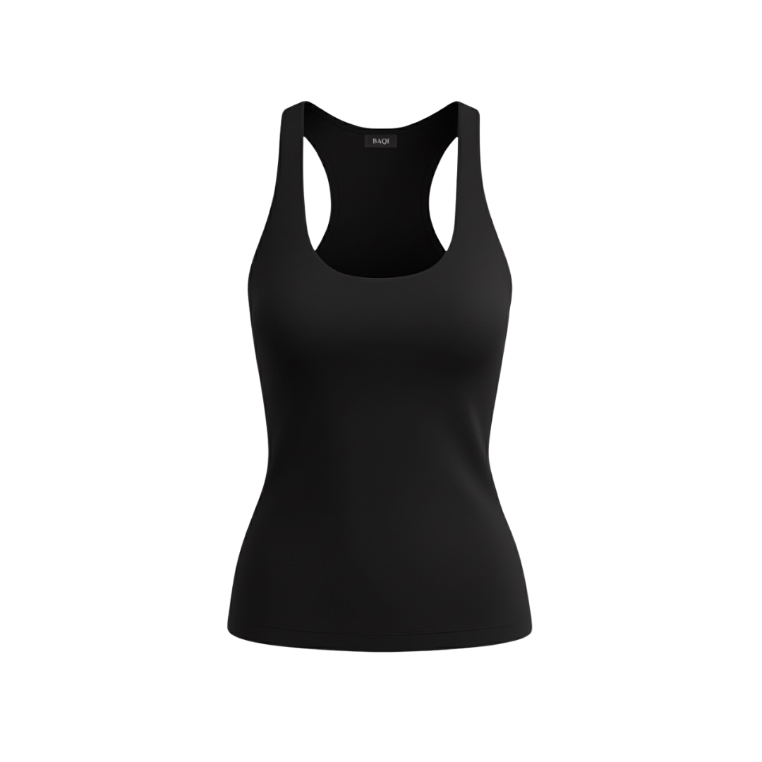 (Curves) BAQI Signature Polly Racerback Tank Top