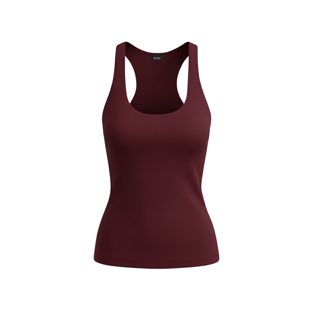 (Curves) BAQI Signature Polly Racerback Tank Top