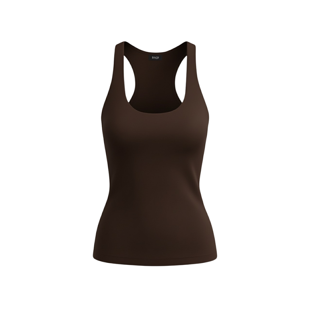 (Curves) BAQI Signature Polly Racerback Tank Top