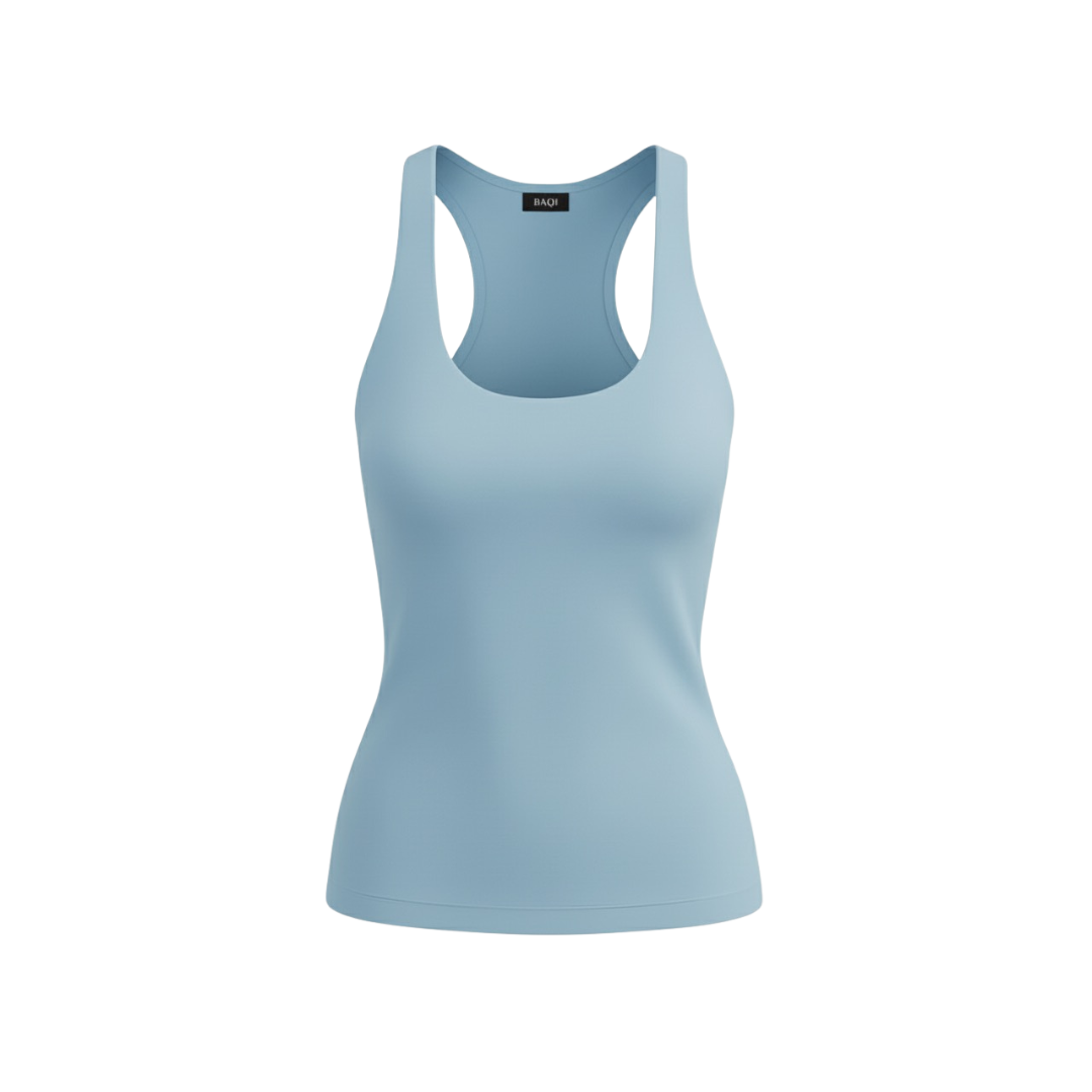 (Curves) BAQI Signature Polly Racerback Tank Top