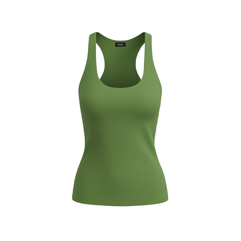 (Curves) BAQI Signature Polly Racerback Tank Top