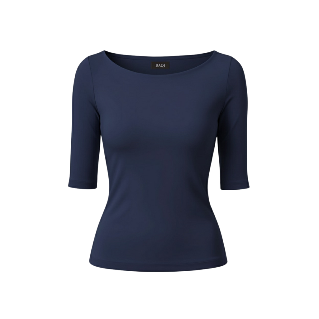 (Curves) BAQI Signature Irina Boat Neck Top