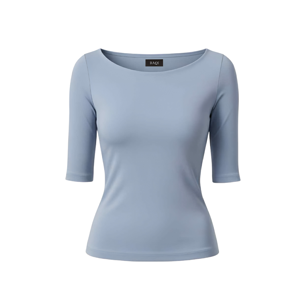 (Curves) BAQI Signature Irina Boat Neck Top