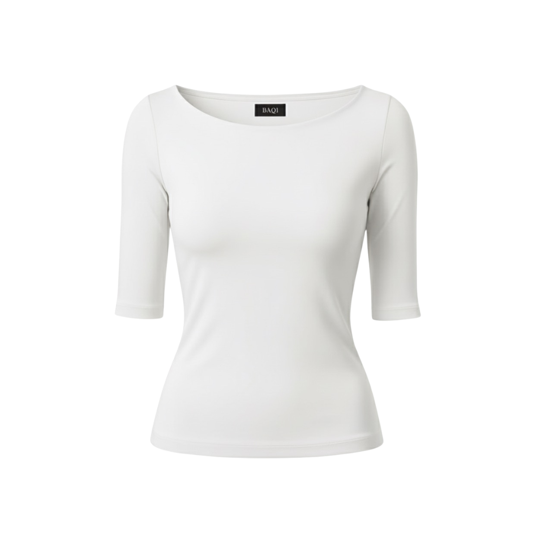 (Curves) BAQI Signature Irina Boat Neck Top