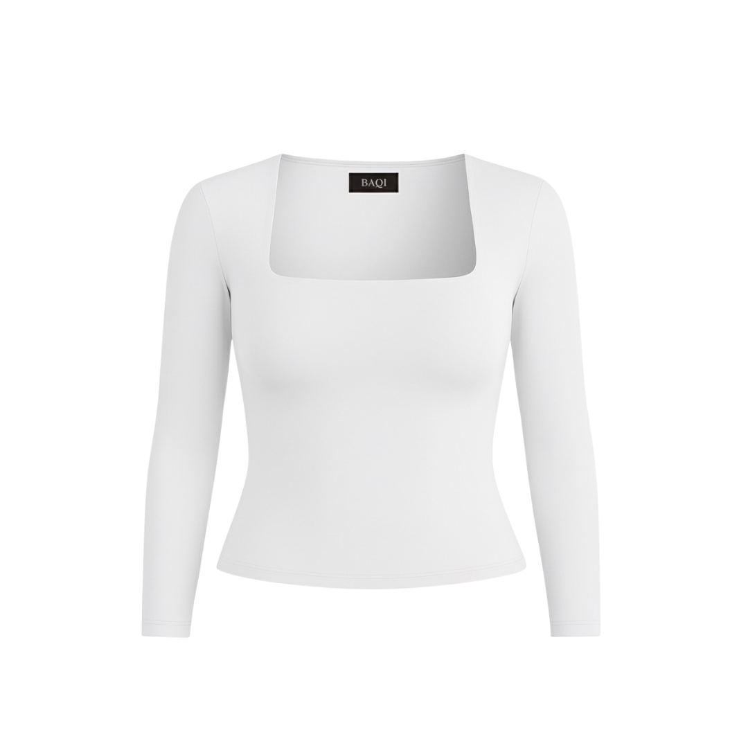 (Curves) BAQI Signature Contour Square Longsleeves Top