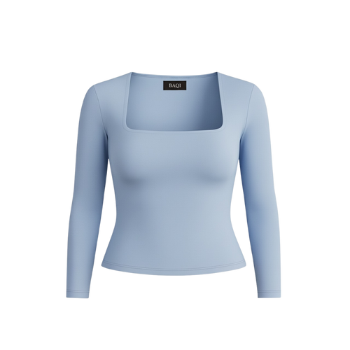 BAQI Signature Contour Square Longsleeves Top