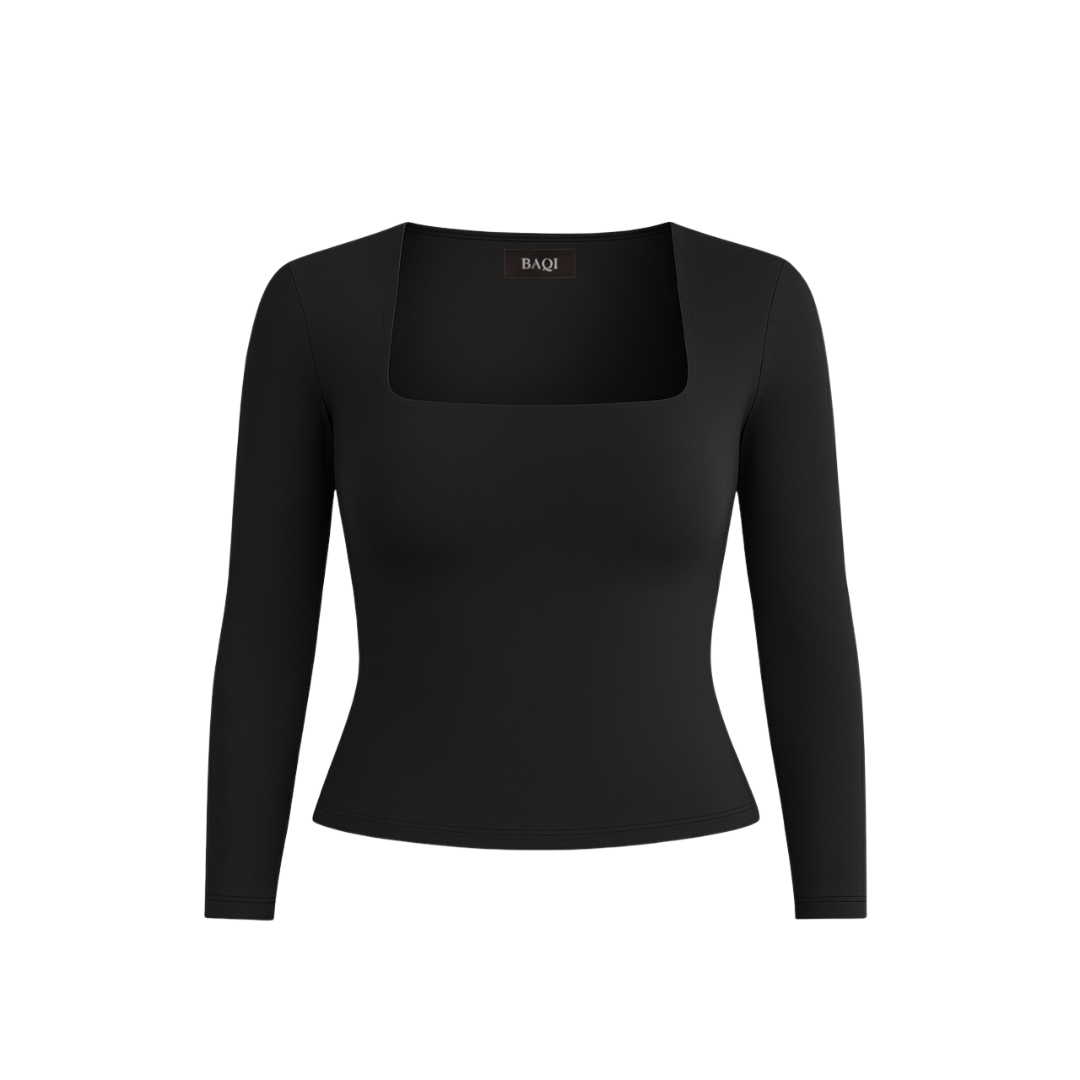 BAQI Signature Contour Square Longsleeves Top