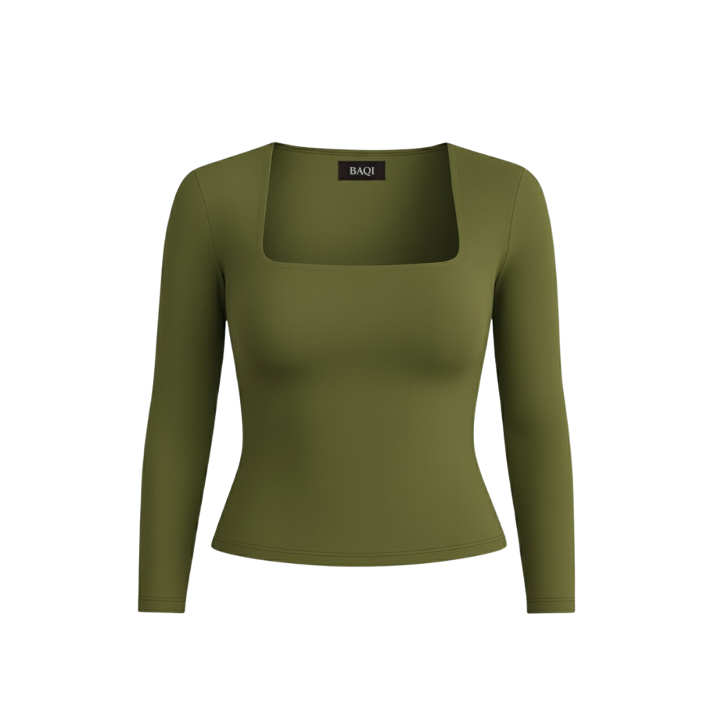BAQI Signature Contour Square Longsleeves Top