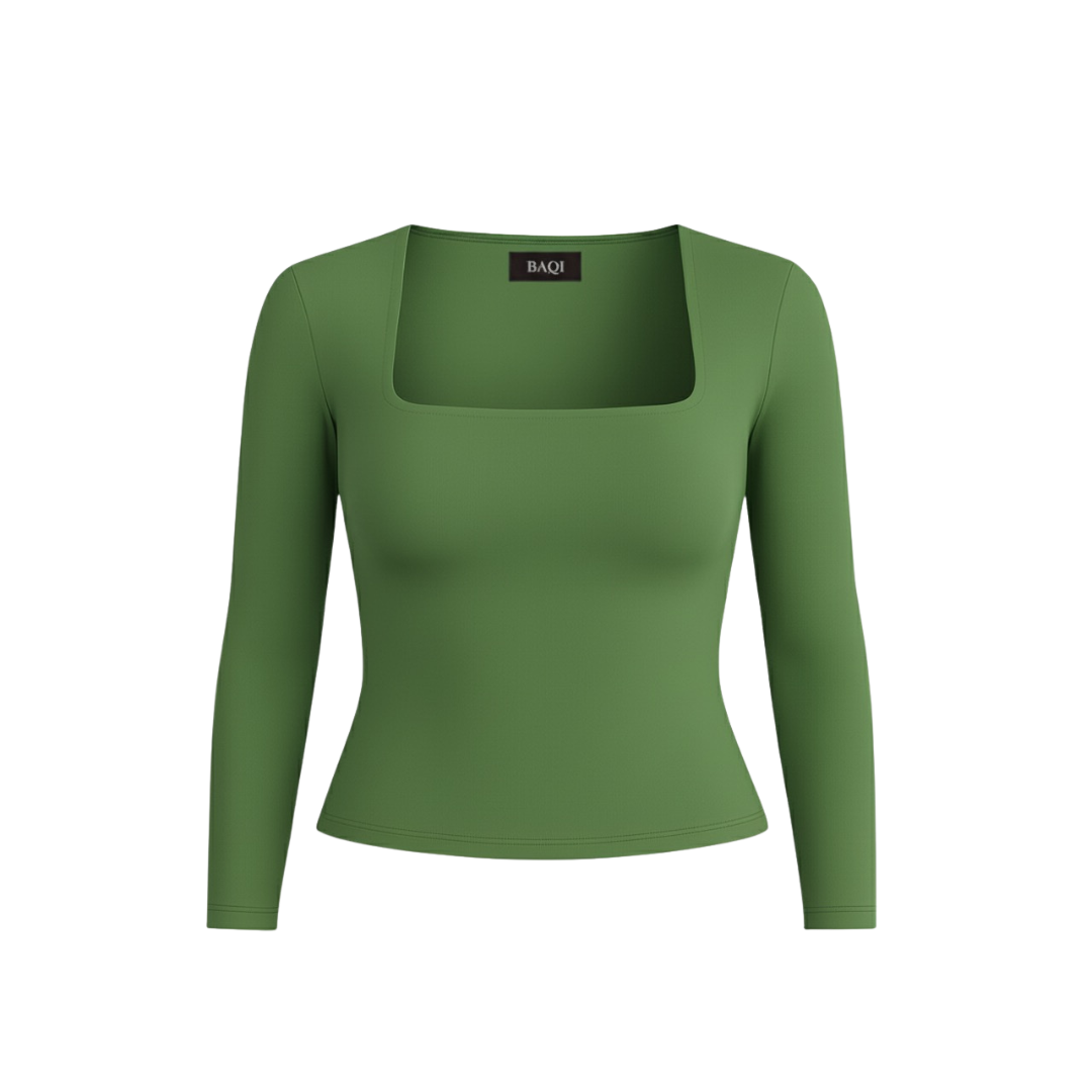 BAQI Signature Contour Square Longsleeves Top
