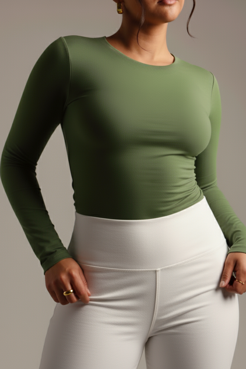 BAQI Signature Anna Round Neck Longsleeves Basic Tshirt