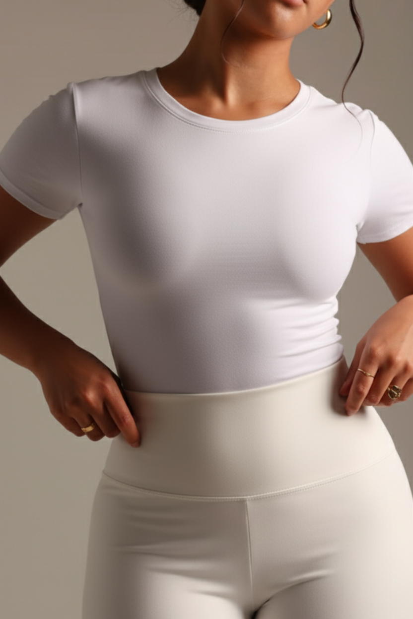 BAQI Signature Baby Crew Mid Length Short Sleeves