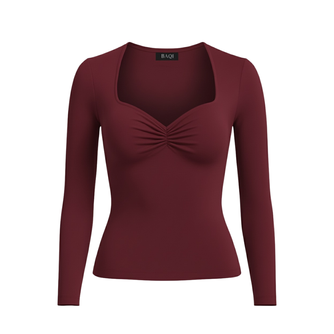 BAQI Signature Tatianna Longsleeves Sweetheart Neckline